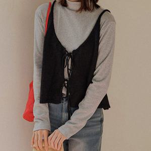 [저스트원] 투웨이 뷔스티에 니트 나시