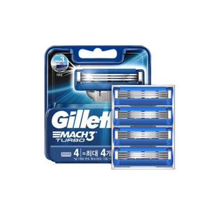 [질레트]마하3 터보 면도날 4입