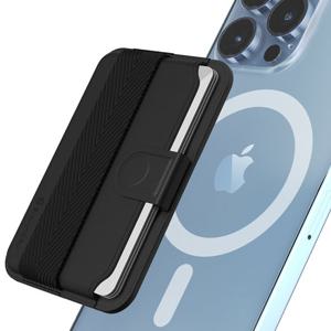 [M풀탭밴드]맥세이프 카드 수납 명함 지갑 탈부착 그립 포켓 거치대 카드 케이스 그립 톡홀더 스트랩 핸드폰 아이폰 갤럭시