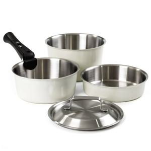 퀸센스 다담 스텐304 통3중 인덕션겸용 냄비 5P세트 샤인밀크