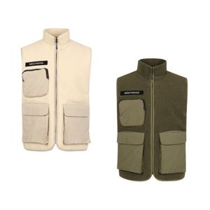 [웨스트우드]남성플리스믹스베스트WM4MCVT637