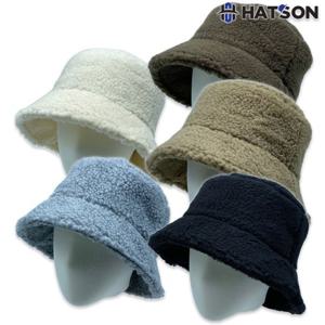 [햇츠온]남여공용 플리스 뽀글이 버킷햇 모자 H24-350
