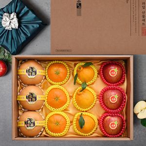 [보자기동봉][미담]프리미엄 특1호 사과3과+배3과+한라봉3과+레드향3과 5kg 혼합과일 선물세트