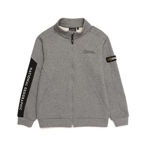 내셔널지오그래픽 키즈 N214KFT210 기모 트레이닝 F-ZIP M_GREY