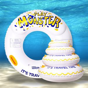 몬스터 튜브 120cm 화이트 원형튜브 kc인증 물놀이 바캉스