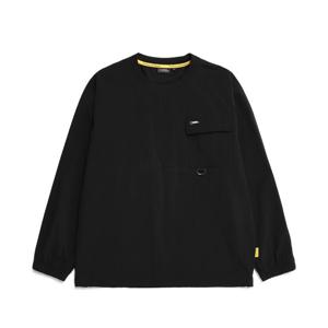 내셔널지오그래픽 N231MSW090 우븐 밴틸 매쉬 맨투맨 BLACK