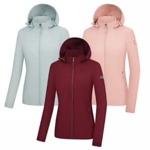 [콜핑]LD08 여성 봄 후드탈부착 폴리안감 등산 방수방풍자켓 KUJ6312W