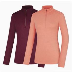 [콜핑]LD18 여성 겨울 부드럽고 신축성좋은  안감기모 집업등산티 KUT0476W