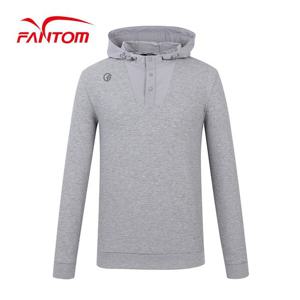 [팬텀] 남성 소재 믹스 후드 긴팔 티셔츠