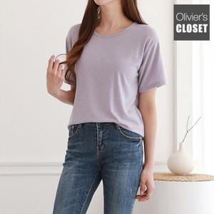 [한정/특가] 베이직 라운드넥 반팔 티셔츠_O2305TS137B