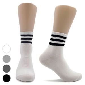 학생양말 남학생양말 캐주얼 발목쫀쫀 세줄 중목양말 5켤레묶음