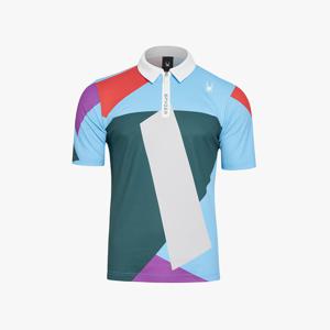 [스파이더] 남성 프로웹 컬러 패턴 폴로 셔츠 SPHMCNTS241MGRN