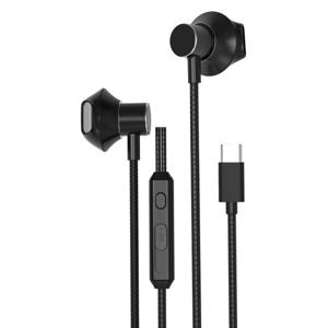 아남 C타입 인이어 리모컨 유선 이어폰 알루미늄 하우징 AN-C003