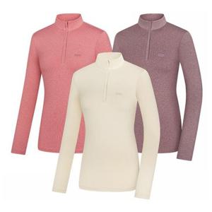 [콜핑]LD08 여성 가을 신축성좋은 약기모 집업등산티 KTT4339W