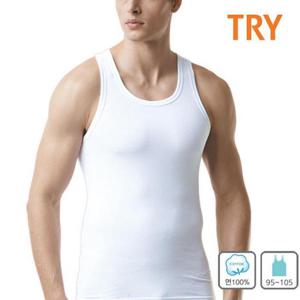 TRY 남성 베이직 면100프로 민소매 남자런닝 1매 속옷