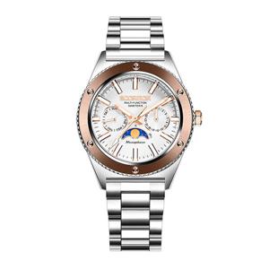 스콜피온 40mm 문페이즈 남성 메탈시계 SP3581M_WRG가죽밴드포함