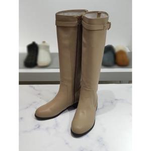 한슈 세이브존03 가죽 헤이 골드 버클 롱부츠 3.5cm HS972096gd