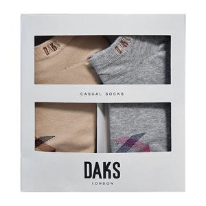 [닥스(양말)]DB24456 숙녀 스니커즈 다이아체크 2족세트