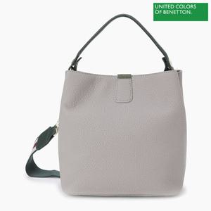 베네통 배색 스몰 버킷백 BCBGA2411_GR