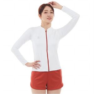 [아레나공식] 플레인 레저 집업 래쉬가드 세트 A4BL1PS72WHT