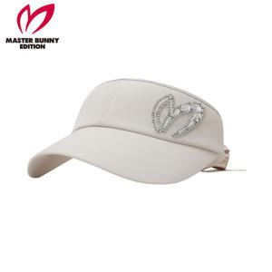 [마스터바니] 여성 비딩 심볼 리본 썬바이저