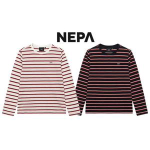 [네파] 7K25345 여성 스트라이프 라운드 긴팔 티셔츠