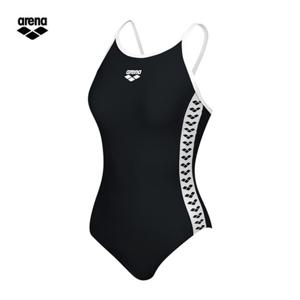 아레나 여성 탄탄이 A4SL1CO08 BLK  (주머니백 증정) 팀아레나 싱글플라이 레스트백 원피스 실내수영복