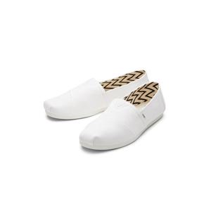 탐스 24SS 클리어런스알파가타 DI 흰색 남성 슬립온 TOSO4E100WT