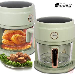 리빙센스 터치 글라스 에어프라이어 LS-AF649VG 위생적인 유리 바스켓 에어프라이기 튀김기 3.5L