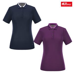 [레드페이스 본사] 여성 라인쿨요꼬칼라하프티셔츠 REWFTSM24255