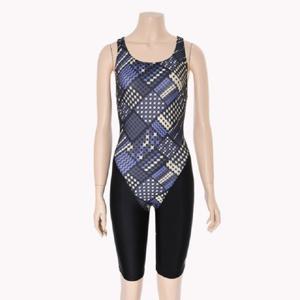 [레노마수영복]여성 X-BACK 4부 반신 실내 수영복LS2D867_BK