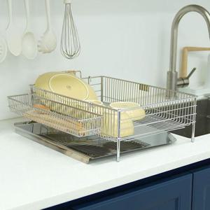 모던 심플 올스텐 자동물빠짐 식기건조대 1단