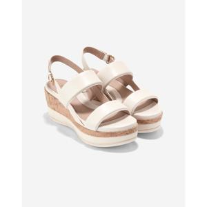 콜 한  Aislin Wedge Sandal 화이트 여성 샌들 WIDTHB CHSO4E207WT