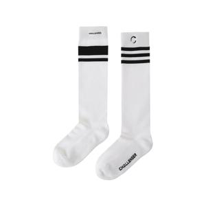 [챌린저] 여성 스타킹조직 배색포인트 니삭스 화이트