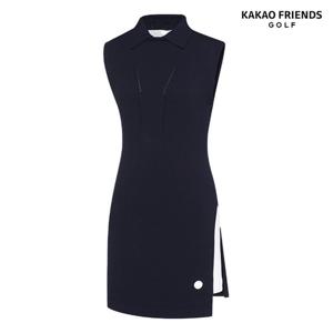 [카카오프렌즈골프] 여성 레이어링 니트 원피스