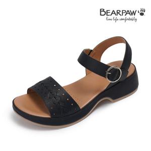 베어파우 여성 캐주얼 페미닌 버클 스트랩 샌들 블랙 RIA K2809001QB-W