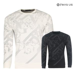 페라어스 남성 빅폰트 스판 라운드 골프셔츠 CTOM2103F2