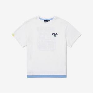 [휠라키즈] 프라모델 그래픽 티셔츠 (FK2RSG2S04X_OWH)