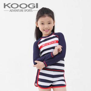 쿠기 여아 수영복 3종세트 KG-J579