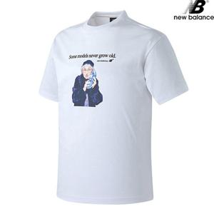 뉴발란스 NBNEA22013-WH 포토팩 앞판 포토 어반핏 반팔티 티셔츠