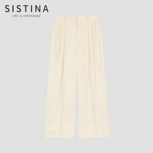 [SISTINA] 인기 핀턱 롱 와이드 팬츠_AWWSLO21150_CR