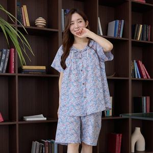 바풀 CA4V109-16 여성잠옷 인견 반팔 파자마 잠옷 상하 세트 1