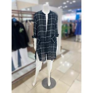 후라밍고 세이브존01 체크롱블라우스원피스 FMB192140