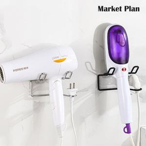 마켓플랜 심플 무타공 스텐 드라이기 거치대