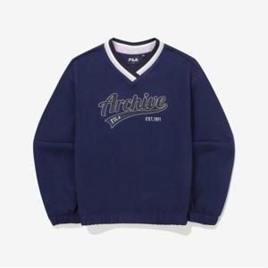 [휠라키즈] 브이넥 변형 맨투맨 (FK2POG3402F_NAY)