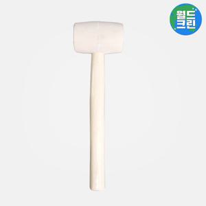 월드크린 자국 없는 화이트 우드 고무망치 300g 수공구