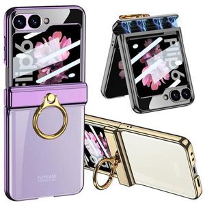 갤럭시Z플립7FE 6 제트지 투명 마그네틱 힌지보호 링홀더 케이스