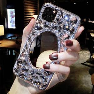 아이폰16 플러스 프로 맥스 e 블링 큐빅 핸드메이드 미러 케이스
