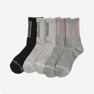 아놀드파마 여성 편한 뒤틀림 방지 중목 양말 5켤레 세트