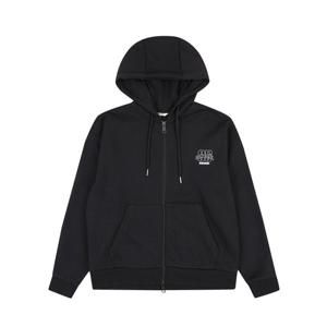 유니)기모 후드집업 (세미오버핏) AO4WIZ844-BK